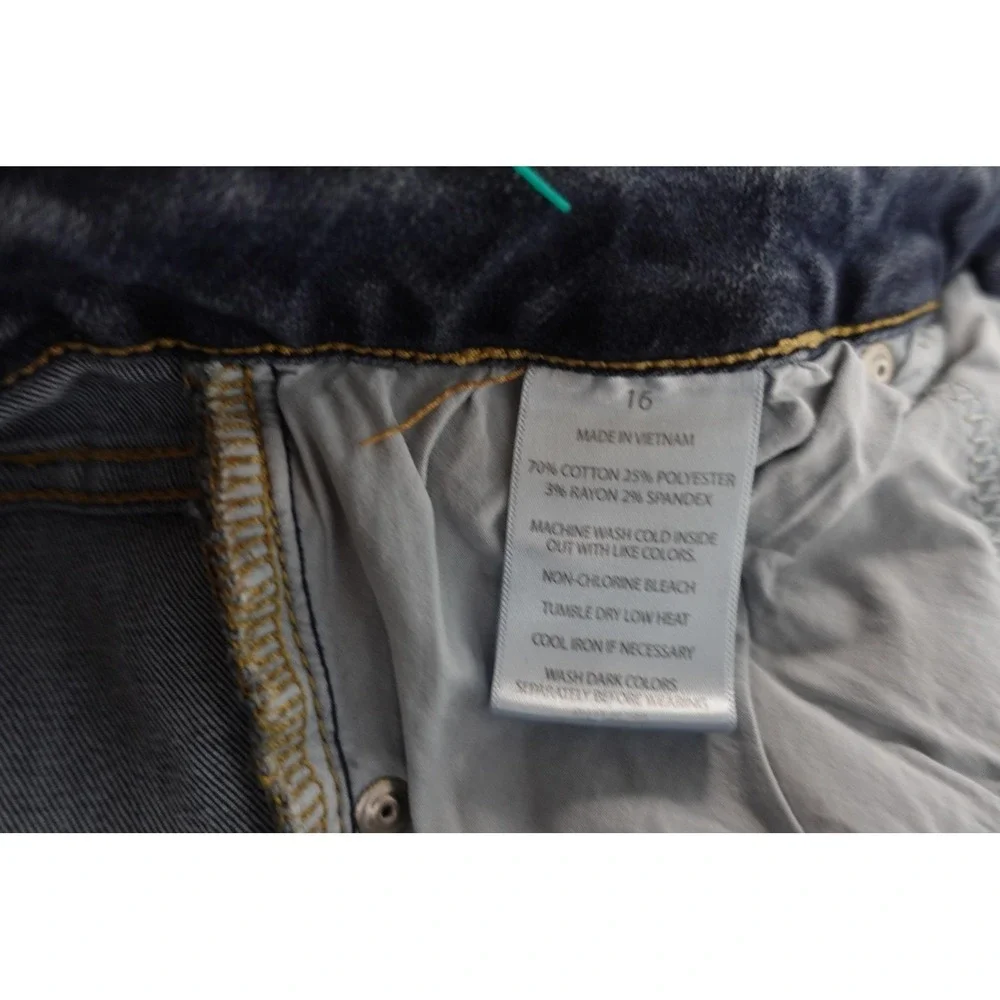 Slink‎ Jeans Womens 16 Blue Medium Wash High Rise Curvy Straight Denim Pants